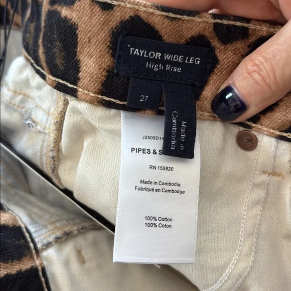 Veronica Beard Taylor High Rise Wide Leg Jeans - Picture 6 of 6